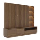 Ver imagem 2 de Estante Home para Tv até 82 Pol com Led 240x198cm Cancún Amêndoa