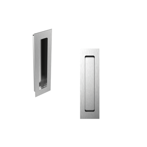Puxador Concha/Cava 20cm em Aço Inox Escovado (2un)