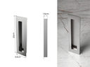Ver imagem 2 de Puxador Concha/Cava 20cm em Aço Inox Escovado (2un)