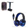 KIT SUPORTE GAMER DUPLO FONE OUVIDO E CELULAR HEADSET LUZ LED E FONE DE OUVIDO GAMER MICROFONE USB - 1