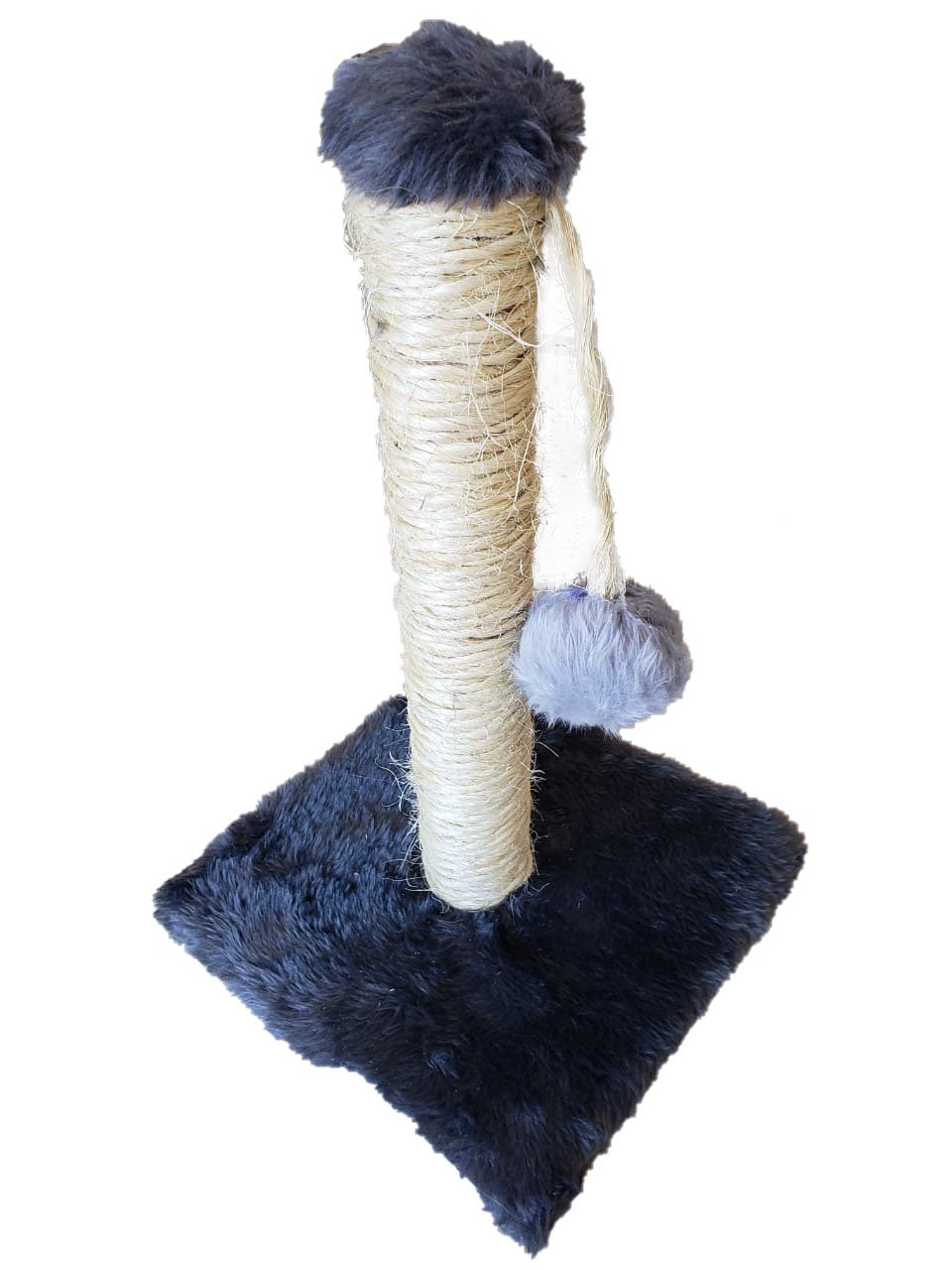 Arranhador Para Gatos Poste Grande 40cm Corda Sisal Com Brinquedo PomPom Cat Felino