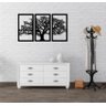 Quadros Decorativos Sala Quarto Árvore da Vida 3 Peças 85x55 - 3