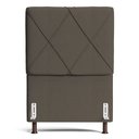 Ver imagem 2 de Cabeceira Cama Box Solteiro Mel 90cm com Frame Linho Marrom - Desk Design