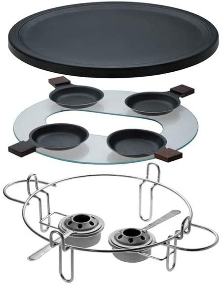 WELL GRILL – Lot De 3 Plaques Chaleur 37 Cm Acier Porcelaine – Rails D'Arômes Pour Barbecue Gaz