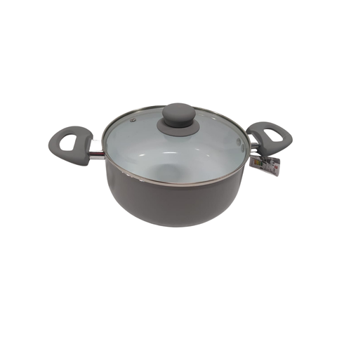 Caçarola 24cm Revestimento Cerâmico Cinza - Wellmix