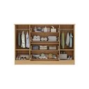 Ver imagem 5 de Cômoda Infantil 125cm 2 Portas com Vidro e 4 Gavetas Brisa Multimóveis Mp4429 Madeirado/branco