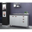Ver imagem 1 de Armario Cozinha 114cm Retro Branco - Cobre Fimap