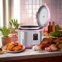 Ver imagem 5 de Panela de Pressão Rosa Britânia 5l Digital 11 Funções Bppe05 110v