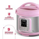 Ver imagem 3 de Panela de Pressão Rosa Britânia 5l Digital 11 Funções Bppe05 110v