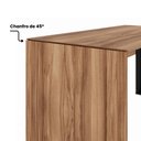 Ver imagem 5 de Mesa Diretor Dinâmica em L 2,00 m X 1,70 m com Tampo e Armário Pedestal