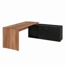 Ver imagem 2 de Mesa Diretor Dinâmica em L 2,00 m X 1,70 m com Tampo e Armário Pedestal