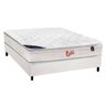 Cama Box Casal: Colchão Molas Castor Pocket Viategel SLX + Base CRC Courano White(138x188) - 1