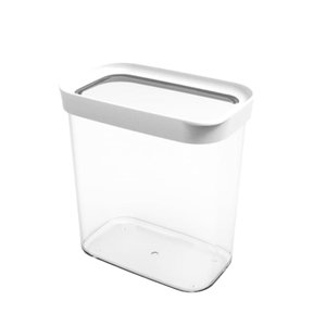 Pote Hermético Para Mantimentos Empilháveis 1,5L Modulus:Branco