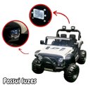 Ver imagem 3 de Carro Utv Jipe Buggy Elétrico 12V Infantil Som Bluetooth Usb Luzes Controle Branco Brinqway Bw241 BW