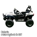 Ver imagem 6 de Carro Utv Jipe Buggy Elétrico 12V Infantil Som Bluetooth Usb Luzes Controle Branco Brinqway Bw241 BW
