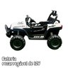 Carro Utv Jipe Buggy Elétrico 12V Infantil Som Bluetooth Usb Luzes Controle Branco Brinqway Bw241 BW - 6
