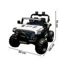 Ver imagem 2 de Carro Utv Jipe Buggy Elétrico 12V Infantil Som Bluetooth Usb Luzes Controle Branco Brinqway Bw241 BW