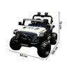 Carro Utv Jipe Buggy Elétrico 12V Infantil Som Bluetooth Usb Luzes Controle Branco Brinqway Bw241 BW - 2