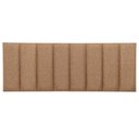 Ver imagem 2 de Cabeceira Queen Linho Marrom Placa Modulada Estofada Ripada Adesiva