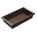 Ver imagem 2 de Cesto Organizador Multiuso Baixo Higold 564x150x465mm 706331S Couro Marrom 1 Conjunto