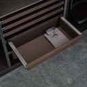Ver imagem 1 de Cesto Organizador Multiuso Baixo Higold 564x150x465mm 706331S Couro Marrom 1 Conjunto