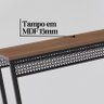 Bancada Cozinha Balcão Passa Prato Multiuso Estilo Industrial Gourmet Mesa Bancada Alta - Amadeirado - 4