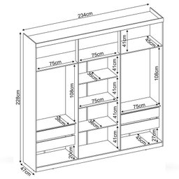 Guarda Roupa Casal 6 Portas Capital Avena Touch - Pr Móveis - 4 Guarda Roupa Casal 6 Portas Capital Avena Touch - Pr Móveis - 4