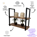 Ver imagem 7 de Prateleira Industrial Suspensa para Cozinha Sala Banheiro - Freijo