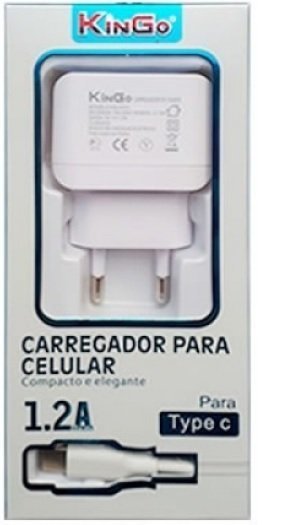 Kit Carregador 1,2a com Cabo Usb Type-c U101 - 1