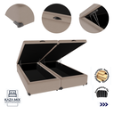 Ver imagem 3 de Cama Box Baú King 193x203 Bege