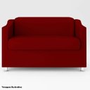 Ver imagem 1 de Namoradeira 2 Lugares Luiza Suede Vermelho