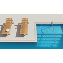 Ver imagem 3 de 10 Ralos Grelha Linear para Borda Piscina 50x12 cm em Inox