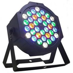 Canhão Luz Par64 36 Led 1w Rgbw Dmx Refletor Iluminação Festa Balada Dj Bivolt - 1