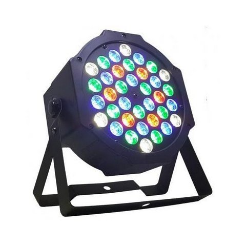 Canhão Luz Par64 36 Led 1w Rgbw Dmx Refletor Iluminação Festa Balada Dj Bivolt
