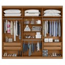 Ver imagem 2 de Guarda Roupa Casal New Monumental 6 Portas 4 Gavetas Cinamomo Areia Fosco - Zanzini