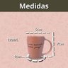 Jogo 4 Caneca Porcelana Fosca 120ml para Café - Rosa - 5
