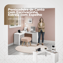 Ver imagem 7 de Penteadeira de Canto com Escrivaninha Estrela com Espelho e Divisórias - Edecasamoveis