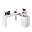 Ver imagem 1 de Penteadeira de Canto com Escrivaninha Estrela com Espelho e Divisórias - Edecasamoveis