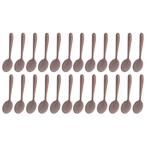 24 Espumadeiras Cozinha Amêndoa Fritura Arroz Escumadeira Culinária de Nylon Kitch Crippa 