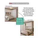 Ver imagem 2 de Guarda Roupa Modulado Casal Safira Plus 10 Portas 7 Gavetas MDF Neve