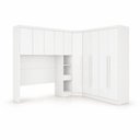 Ver imagem 3 de Guarda Roupa Modulado Casal Safira Plus 10 Portas 7 Gavetas MDF Neve
