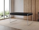 Ver imagem 1 de Mesa Industrial Filadélfia 137x90 Ferro Branco Tampo Preto