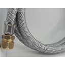 Ver imagem 4 de registro de gás alta pressão mangueira aço inox dako 1,2 mts