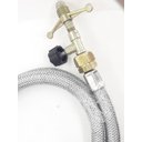 Ver imagem 2 de registro de gás alta pressão mangueira aço inox dako 1,2 mts