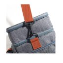 Ver imagem 2 de Bolsa Termica Marmita Lancheira Multiuso Alça Trabalho Passeio Academia Dois Compartimentos Azul