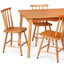 Ver imagem 5 de Jogo de Jantar Colonial Clássico Mesa Soft Mel 4 Cadeiras Mel Cozinha