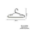 Ver imagem 3 de Kit com 25un. Cabide Infantil Pp Branco
