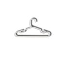 Ver imagem 1 de Kit com 25un. Cabide Infantil Pp Branco