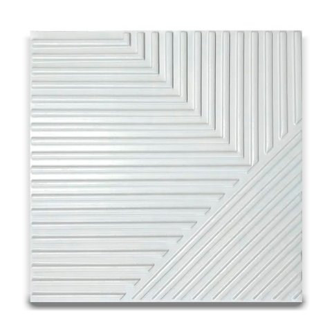 10 Placas 3d de Parede Revestimento Ripado Abstrato