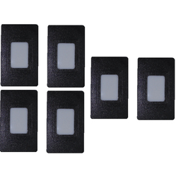 Kit 6 Balizador Poptem Embutido Preto Spot Iluminador Retangular - 3